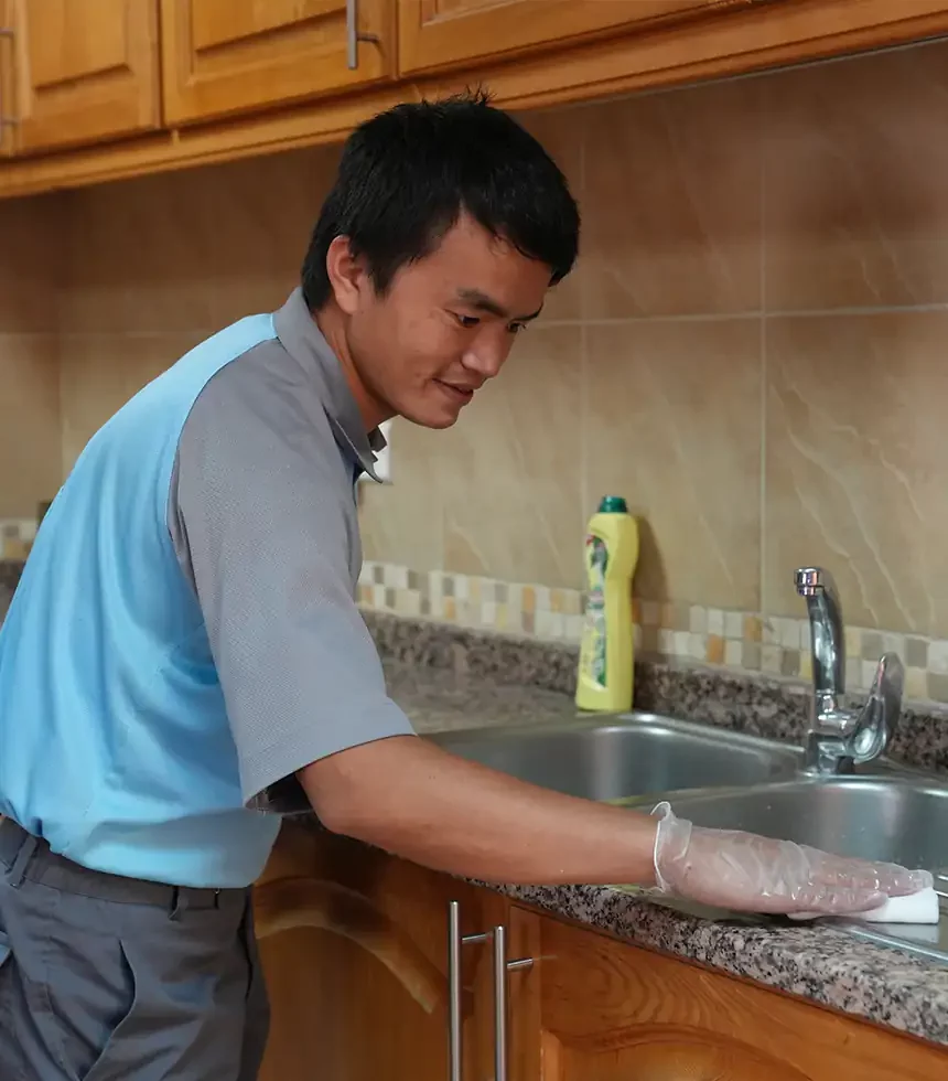 Professional house cleaning team at work by Delight IFM