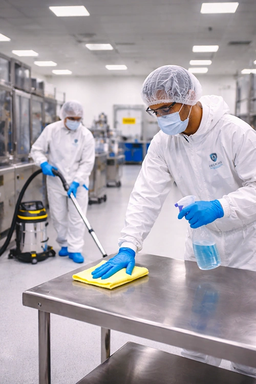 Class 8 controlled environment cleaning services