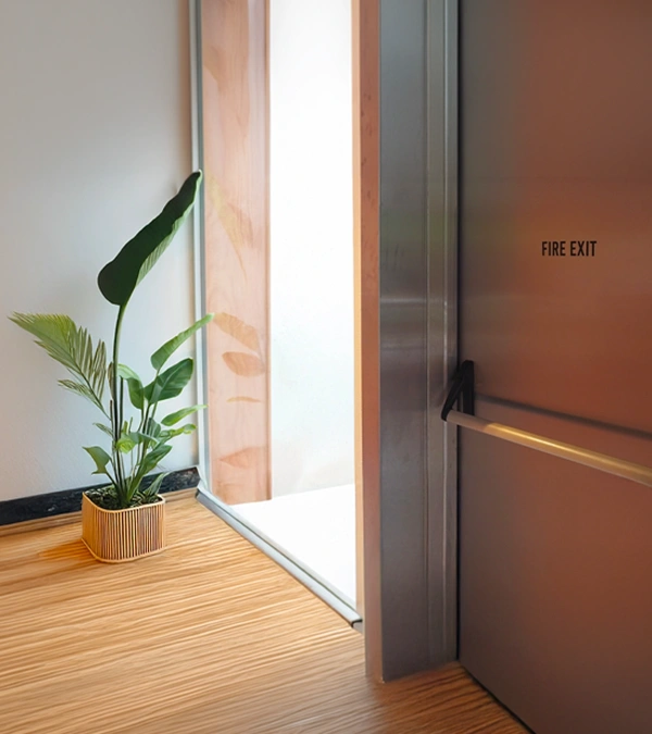 Professional fire door installation service by Delight IFM in Dubai