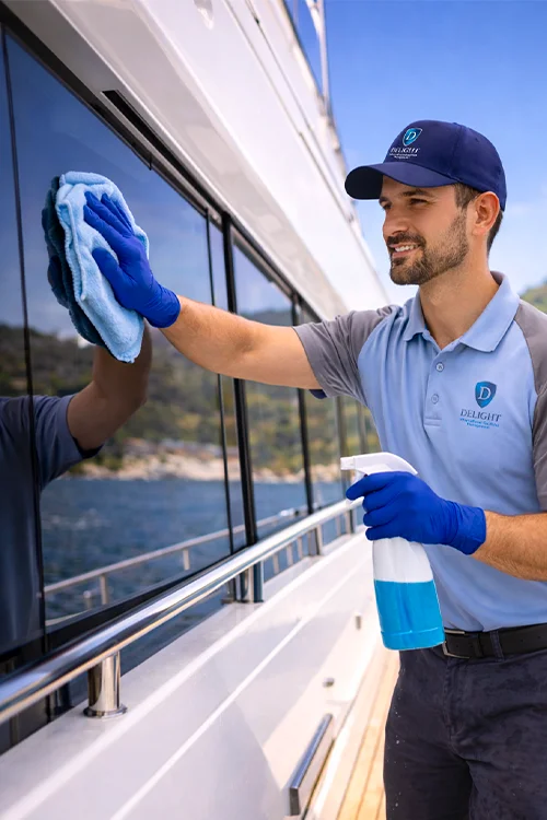 Yacht boat cruise cleaning services